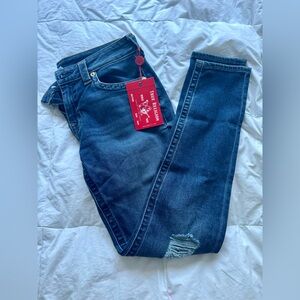 NWT True Religion Mis-Rise Skinny Jeans, Size 29